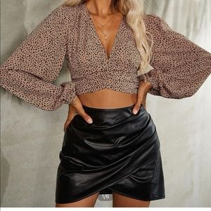 Shein Long Sleeve Ruffle Blouse
